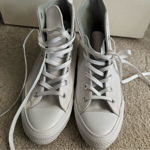 High top white Converse